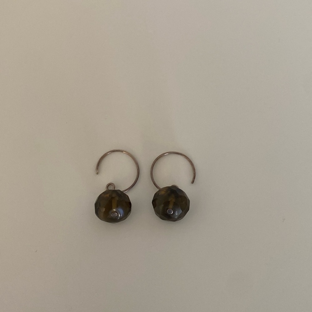 Sterling Silver Smokey Dangling Earrings